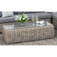 Amalfi Collection outdoor corner set weave close-up