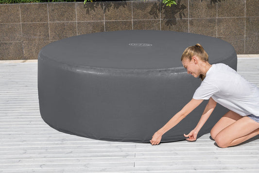 Round Thermal Hot Tub Cover – X Large 216cm x 80cm