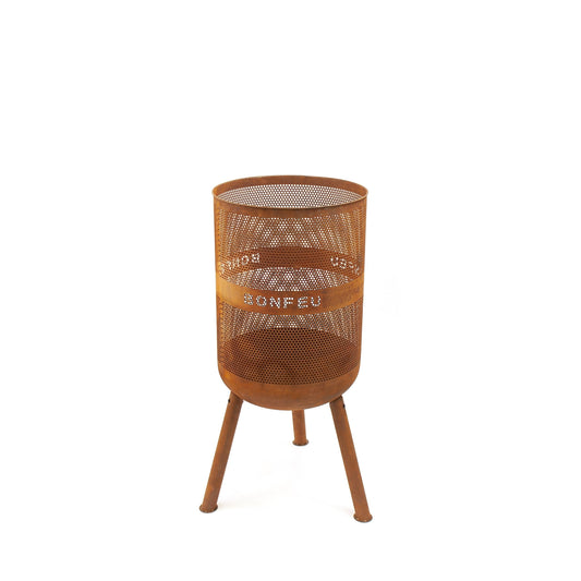 BonVes 45 fire pit in rusty brown finish