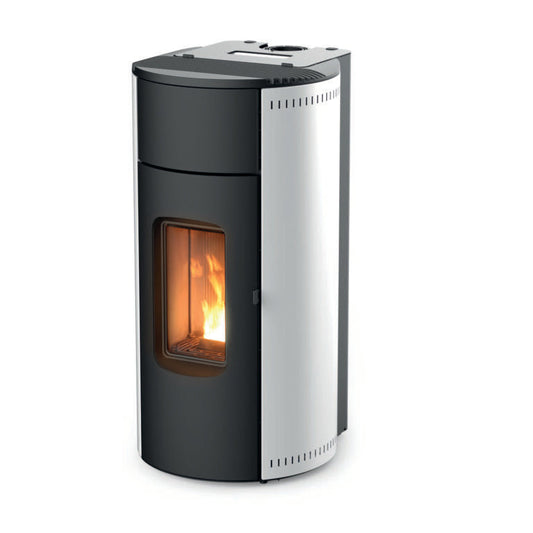 MCZ KUNAL Air 6 XUP pellet stove in white steel finish