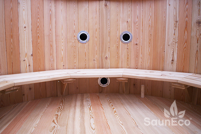 10-Person superior Ø 6.5ft Wooden Hot Tub Spa + Wood-fired External Stove