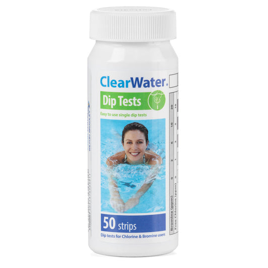 ClearWater 4-in-1 Hot Tub Test Strips – 50 Pack