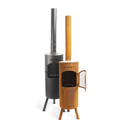 BonFeu BonGiano LP black garden fireplace
