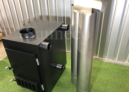50 kW External Wood-fired Hot Tub Stove (Stainless Steel)