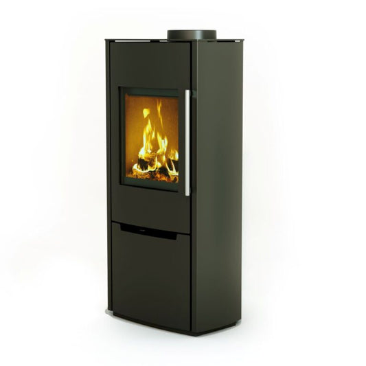 Schiedel SG1 Sargas wood burning stove side view