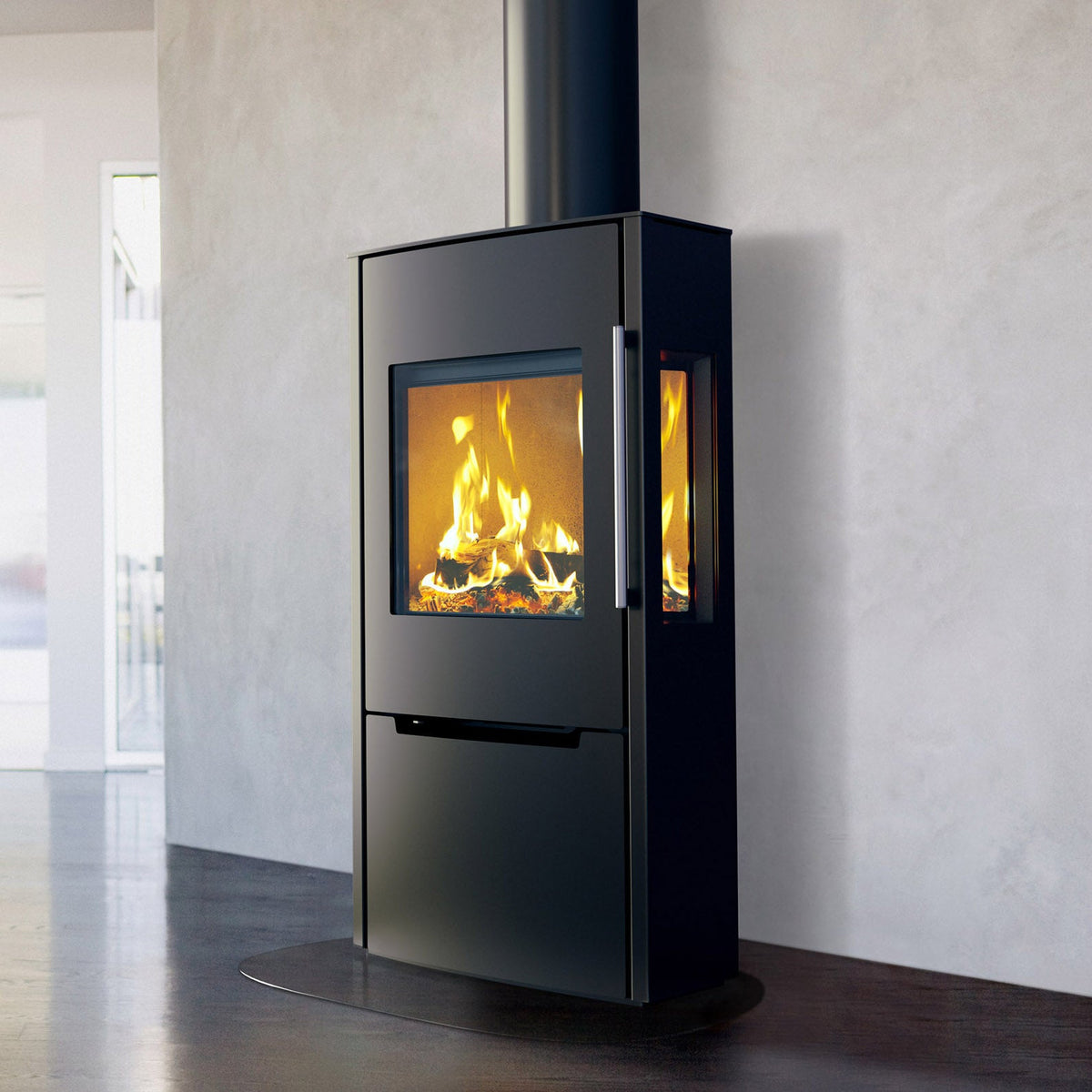 Schiedel SG3 Sargas wood burning stove front view