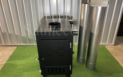 50 kW External Wood-fired Hot Tub Stove (Stainless Steel)