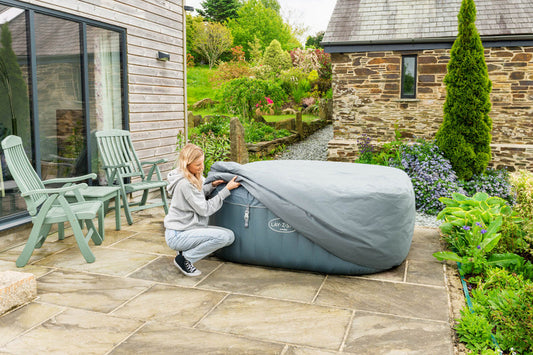 Lay-Z-Spa square thermal hot tub cover medium 180cm insulated